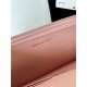 Classic Wallet on Chain AP0250 Grained Calfskin Pink Gold Metal B