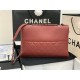 Chanel FLAP BAG Calfskin A8095 Burgundy High