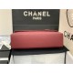 Chanel FLAP BAG Calfskin A8095 Burgundy High