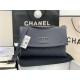 Chanel FLAP BAG Calfskin A8095 Navy Blue High