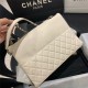 Chanel FLAP BAG Calfskin A8095 Cream High