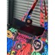 Chanel SHOPPING BAG AS2306 Printed Fabric & Gold-Tone Metal Multicolor High