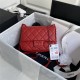 Supermini CLASSIC HANDBAG Grained Calfskin Red A