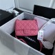 Supermini CLASSIC HANDBAG Grained Calfskin Pink A