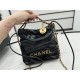 Chanel 22 MINI HANDBAG Patchwork Shiny Calfskin & Gold-Tone Metal AS3980 High