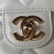 Chanel MINI FLAP BAG With Top Diamond Handle Lambskin & Gold-Tone Metal AS4140 White A