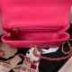 Chanel MINI FLAP BAG With Top Diamond Handle Lambskin & Gold-Tone Metal AS4140 Fuchsia A