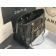 SHOPPING BAG Shiny Calfskin Crystal Pearls Strass Enamel Gold-Tone & Ruthenium-Finish Metal Black High