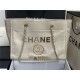 SHOPPING BAG Shiny Calfskin Crystal Pearls Strass Enamel Gold-Tone & Ruthenium-Finish Metal Ecru High