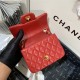 Supermini CLASSIC HANDBAG Lambskin Gold Red B