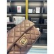 MINI FLAP BAG WITH TOP HANDLE AS2431 Lambskin & Gold-Tone Metal High