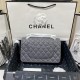 Medium CLASSIC HANDBAG Lambskin Grey Silver Metal B