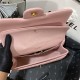 Large CLASSIC HANDBAG Lambskin Gold Metal Pink B