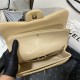 Large CLASSIC HANDBAG Lambskin Gold Metal Beige B