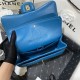 Large CLASSIC HANDBAG Lambskin Gold Metal Blue B