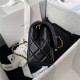 Mini FLAP BAG Lambskin Gold-Metal AS1787 Black A