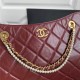 Shopping Bag Calfskin Crystal Pearls & Gold-Tone Metal Burgundy A (OUT OF STOCK)