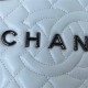 Chanel STAR HANDBAG Lambskin & Pewter-Tone Metal AS4579 White A