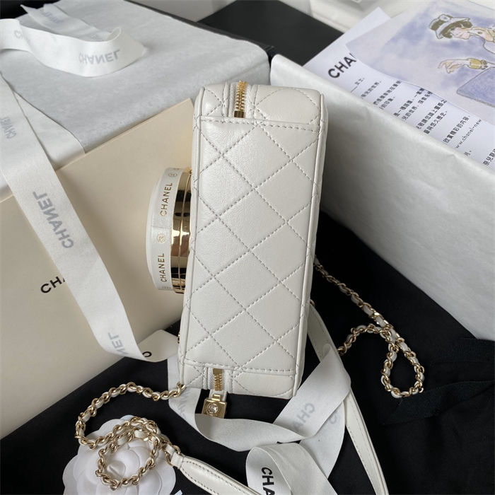 Chanel CAMERA BAG AS4817 Lambskin White A