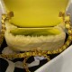 Chanel SMALL FLAP BAG Shearling & Gold-Tone Metal AS3498 Yellow A