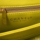 Chanel SMALL FLAP BAG Shearling & Gold-Tone Metal AS3498 Yellow A