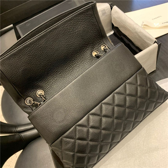 Chanel FLAP BAG Calfskin A8095 Black High