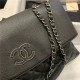 Chanel FLAP BAG Calfskin A8095 Black High