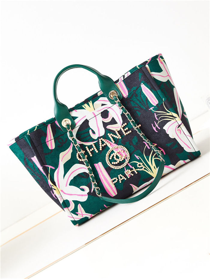 LARGE SHOPPING BAG A66941 Multicolour Green High