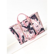 LARGE SHOPPING BAG A66941 Multicolour Pink High