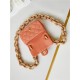 Chanel MINI FLAP BAG AS4165 Lambskin & Ash-Wood Orange High