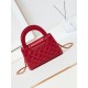 Chanel MINI SHOPPING BAG AS4416 Shiny Aged Calfskin & Gold-Tone Metal Red High