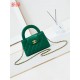 Chanel MINI SHOPPING BAG AS4416 Shiny Aged Calfskin & Gold-Tone Metal Green High