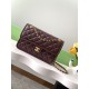 Chanel LARGE FLAP BAG AS5145 Shiny Crumpled Calfskin Brown High