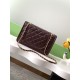 Chanel LARGE FLAP BAG AS5145 Shiny Crumpled Calfskin Brown High