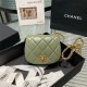 Chanel MINI CLUTCH WITH CHAIN Calfskin Gold-Tone Metal AP2344 Green High