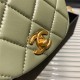 Chanel MINI CLUTCH WITH CHAIN Calfskin Gold-Tone Metal AP2344 Green High