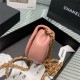 Chanel MINI CLUTCH WITH CHAIN Calfskin Gold-Tone Metal AP2344 Coral High