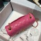 Mini FLAP BAG Lambskin Gold-Metal AS1787 Fuchsia A