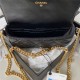 Chanel FLAP PHONE HOLDER WITH CHAIN Shiny Lambskin & Gold-Tone Metal AP3207 Black A