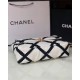 LARGE Chanel 19 Flap Bag Calfskin Crochet Black High