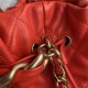 LARGE DRAWSTRING BAG Shiny Lambskin & Gold-Tone Metal High