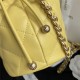 DRAWSTRING BAG Shiny Lambskin & Gold-Tone Metal High