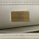 Chanel SMALL FLAP BAG Shearling & Gold-Tone Metal AS3498 White A