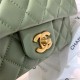 Mini FLAP BAG Lambskin Gold-Metal AS1787 Green A