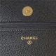 Chanel WALLET ON CHAIN AP3336 Grained Calfskin & Gold-Tone Metal Black A