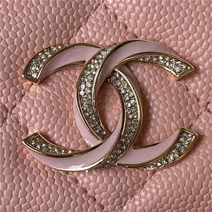 Chanel WALLET ON CHAIN AP3336 Grained Calfskin & Gold-Tone Metal Pink A