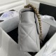 Large Chanel 19 Flap Bag Goatskin/Lambskin Grey High