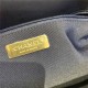 Maxi Chanel 19 Flap Bag Goatskin/Lambskin Navy High