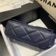 Maxi Chanel 19 Flap Bag Goatskin/Lambskin Navy High