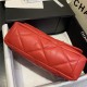 Maxi Chanel 19 Flap Bag Goatskin/Lambskin Red High